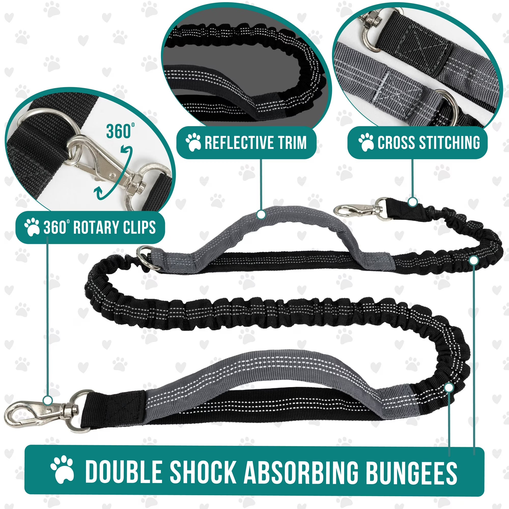 PetAmi Hands Free Dog Leash Belt Bag