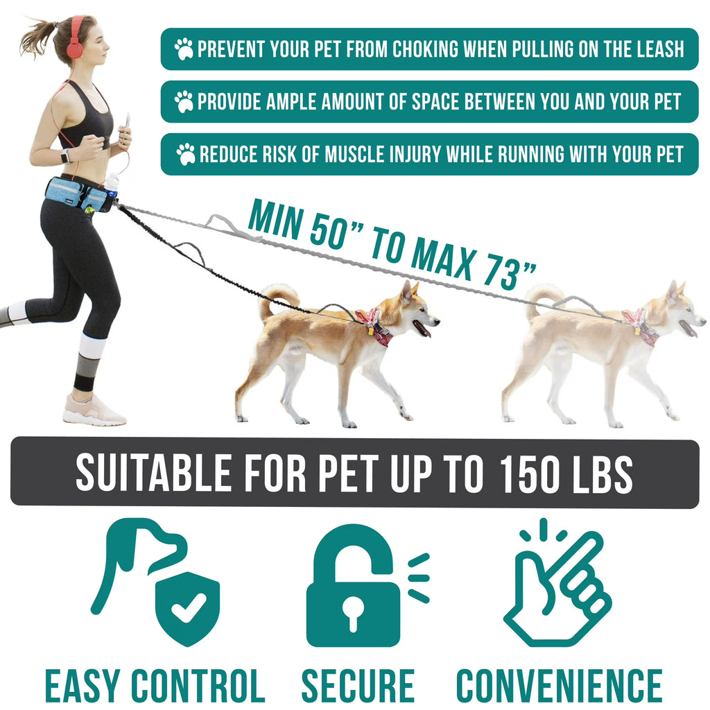 PetAmi Hands Free Dog Leash Belt Bag