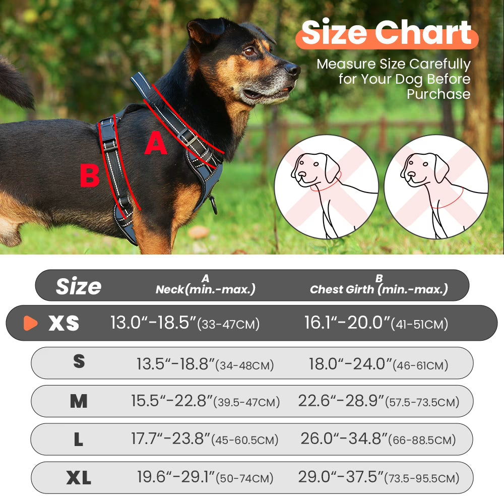 MASBRILL Reflective No-Pull Dog Harness with Handle