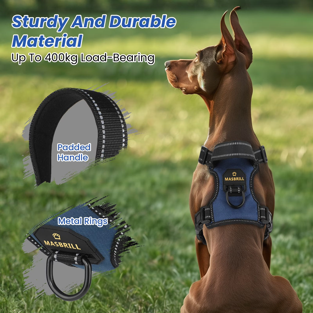 MASBRILL Reflective No-Pull Dog Harness with Handle