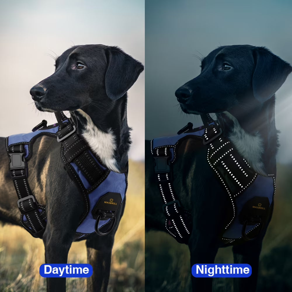 MASBRILL Reflective No-Pull Dog Harness with Handle