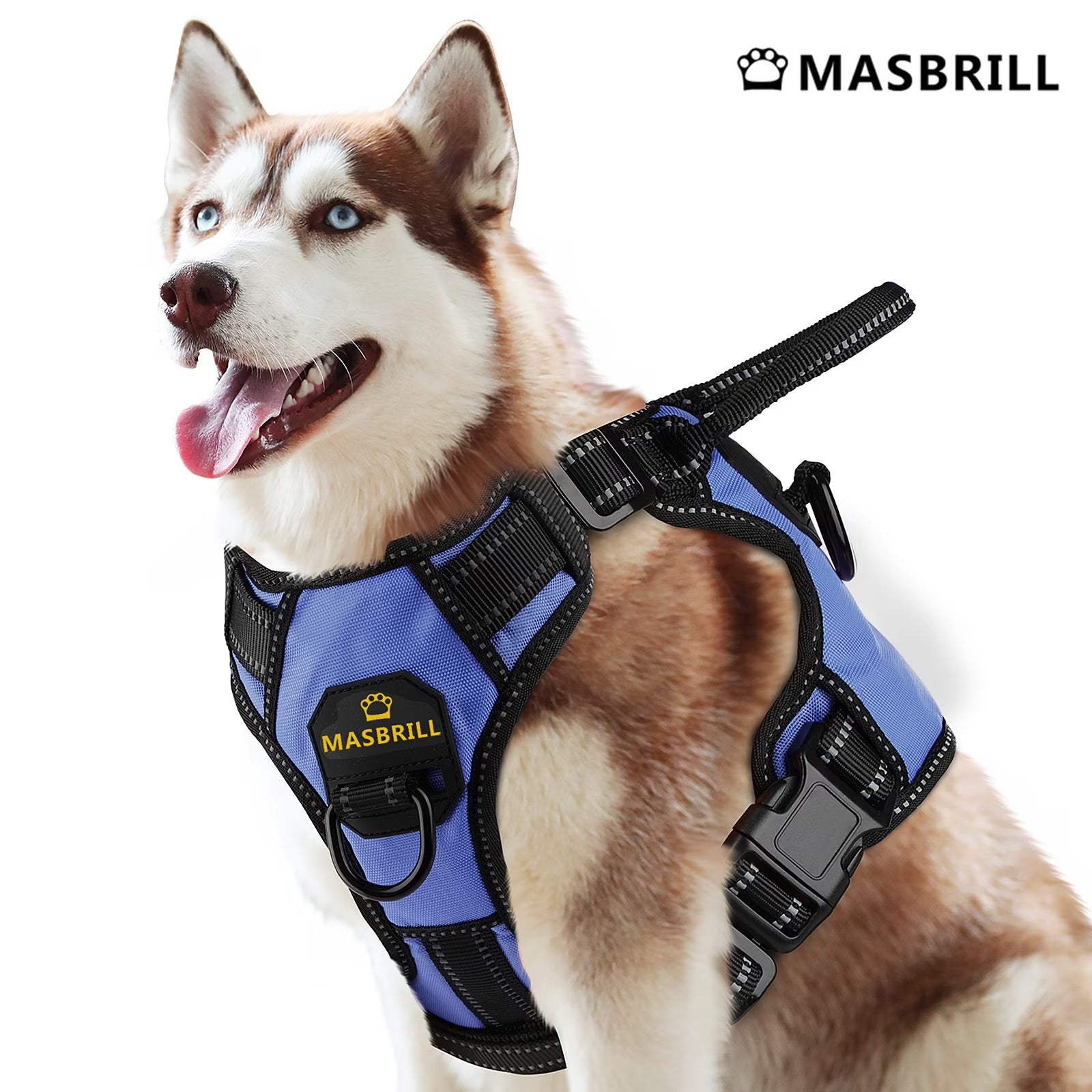 MASBRILL Reflective No-Pull Dog Harness with Handle