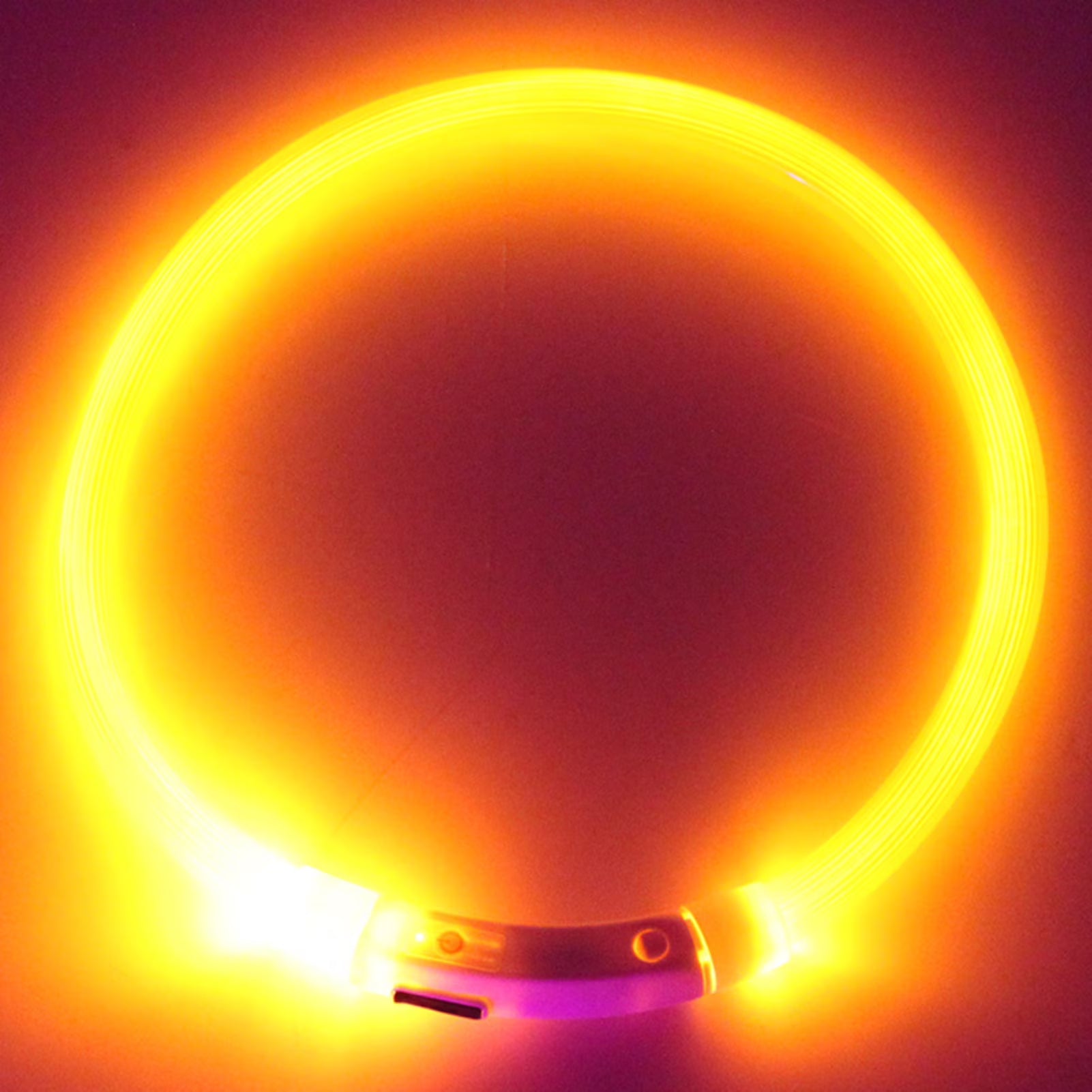 Walbest USB Rechargeable LED Dog Collar Light – Green 70cm