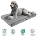 OhGeni Orthopedic Extra Large Dog Bed – Gray 47"