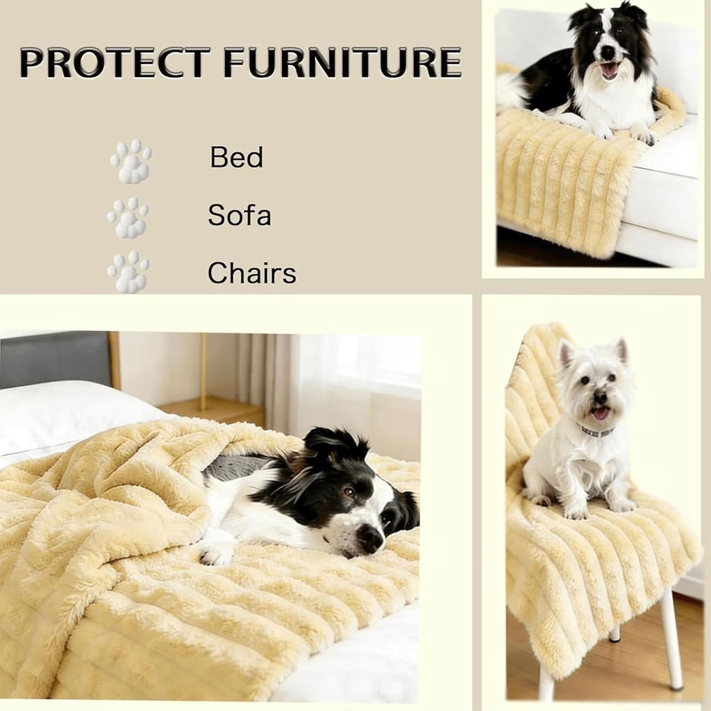 Emotional Support Blanket – Yellow Calming Pet Throw (70 x 100 cm)