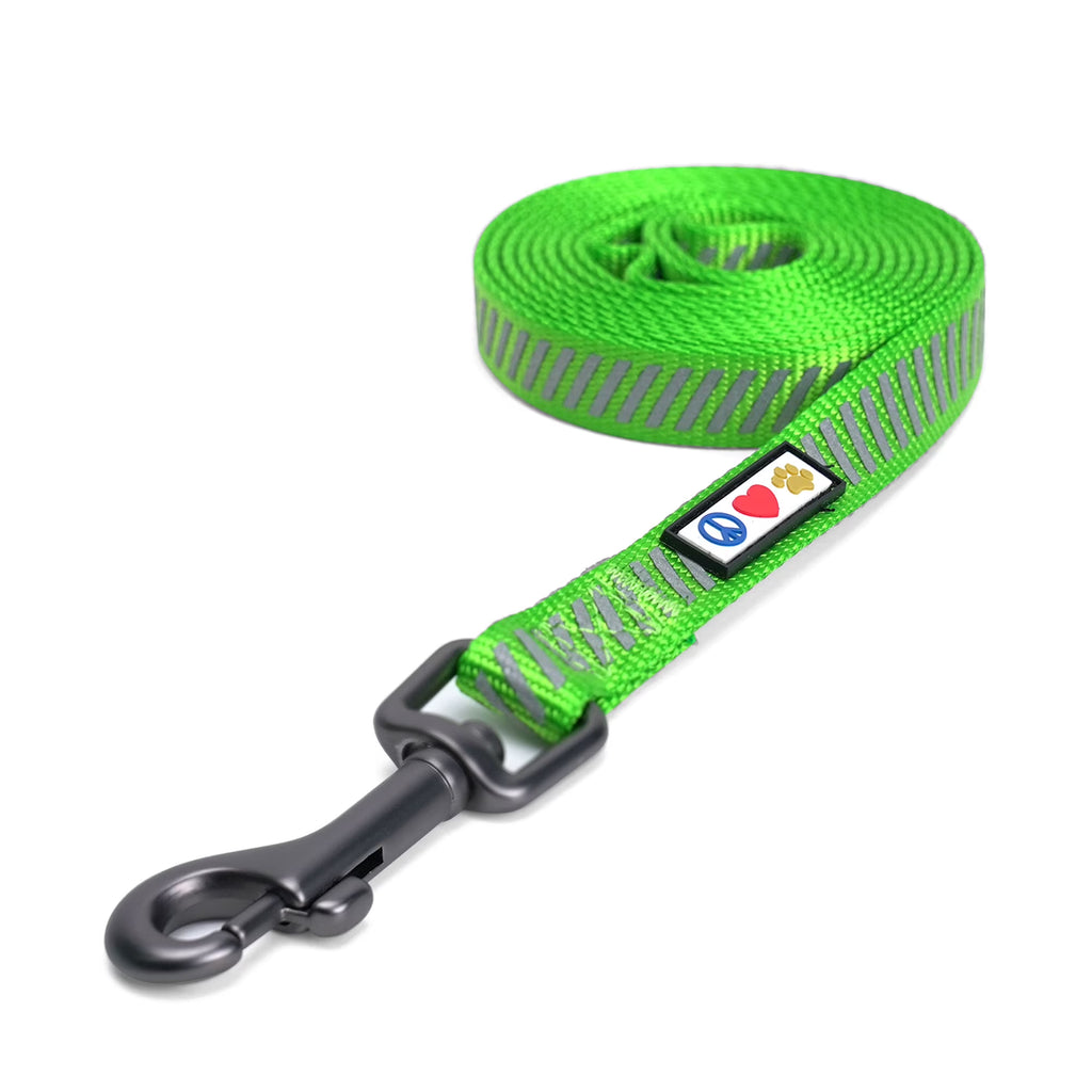 Pawtitas 6 FT Reflective Dog Leash – Green
