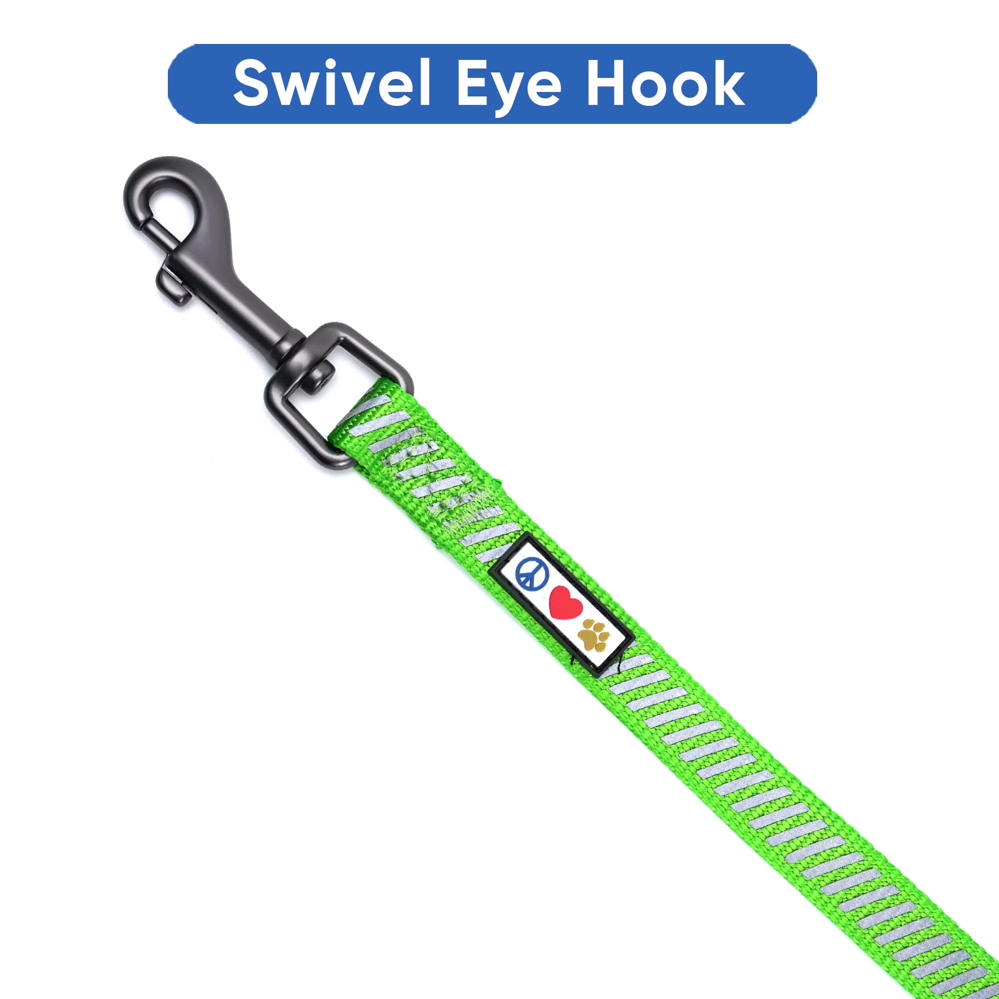 Pawtitas 6 FT Reflective Dog Leash – Green