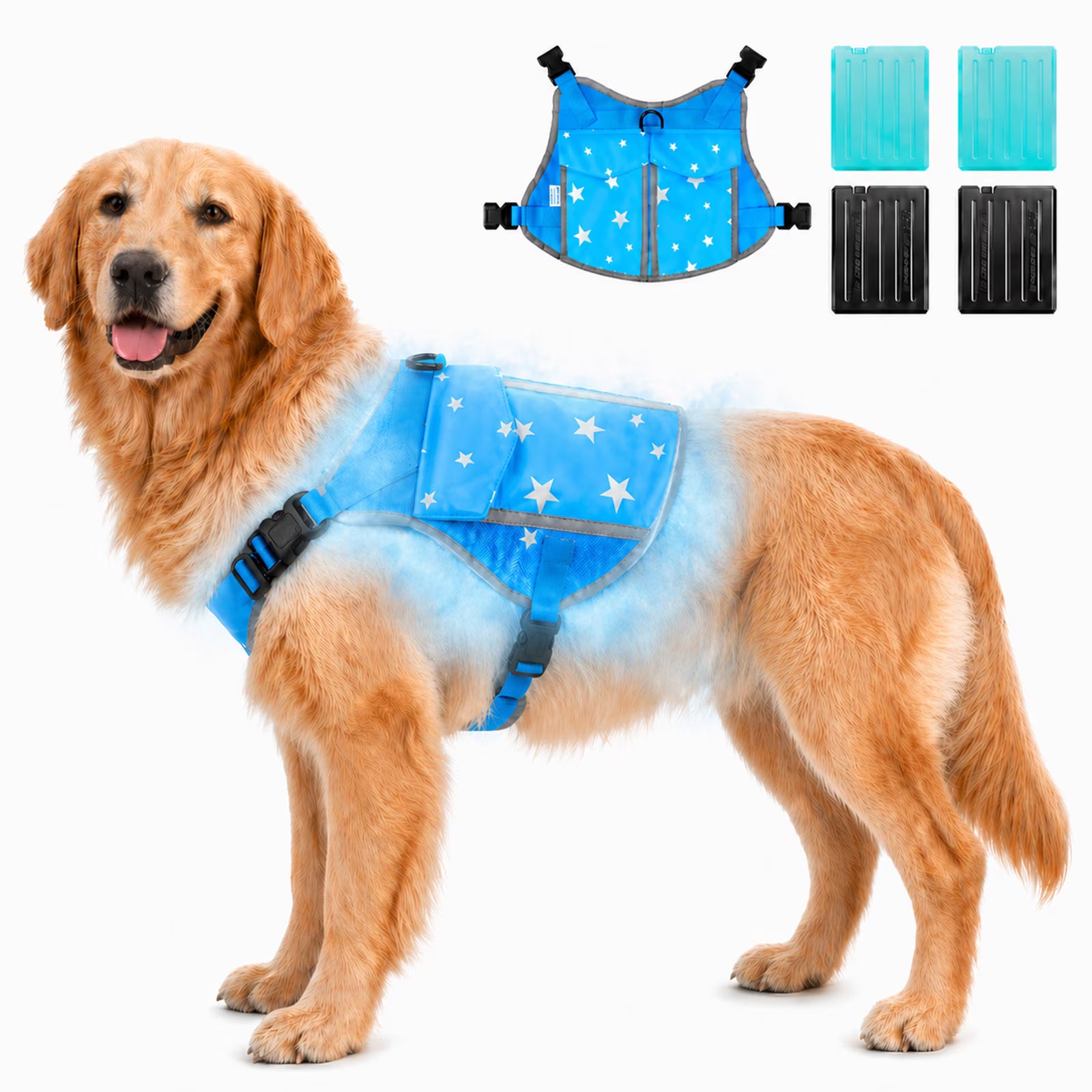 SAVIOR COOL Comfort Dog Cooling Vest – SPF 50+ Sun Protection