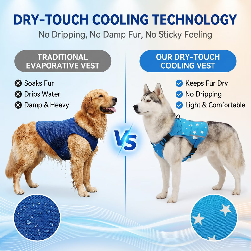 SAVIOR COOL Comfort Dog Cooling Vest – SPF 50+ Sun Protection