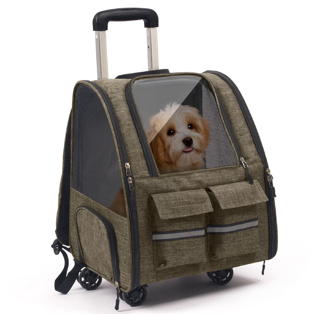 Portable Breathable Pet Trolley Carrier Case