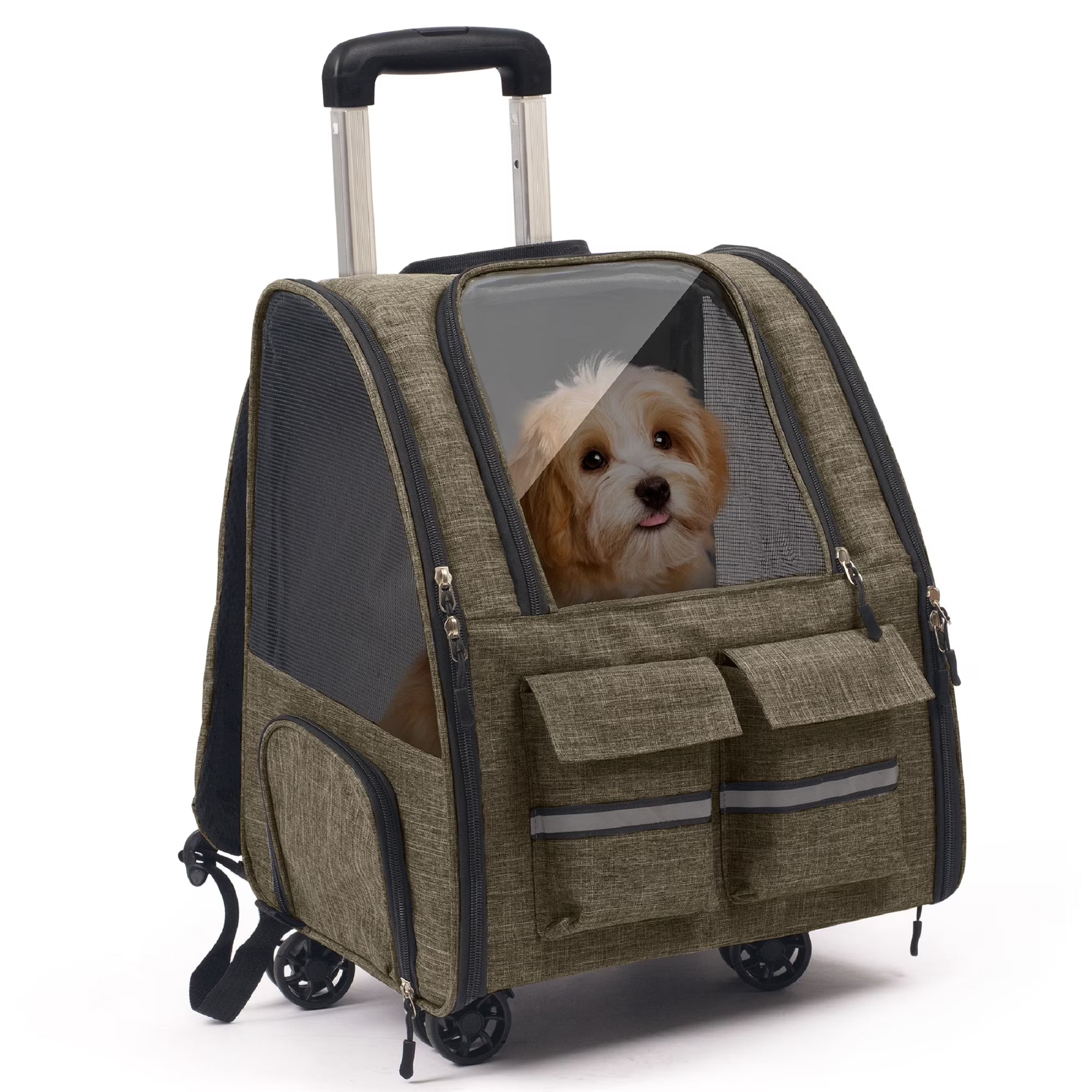 Portable Breathable Pet Trolley Carrier Case