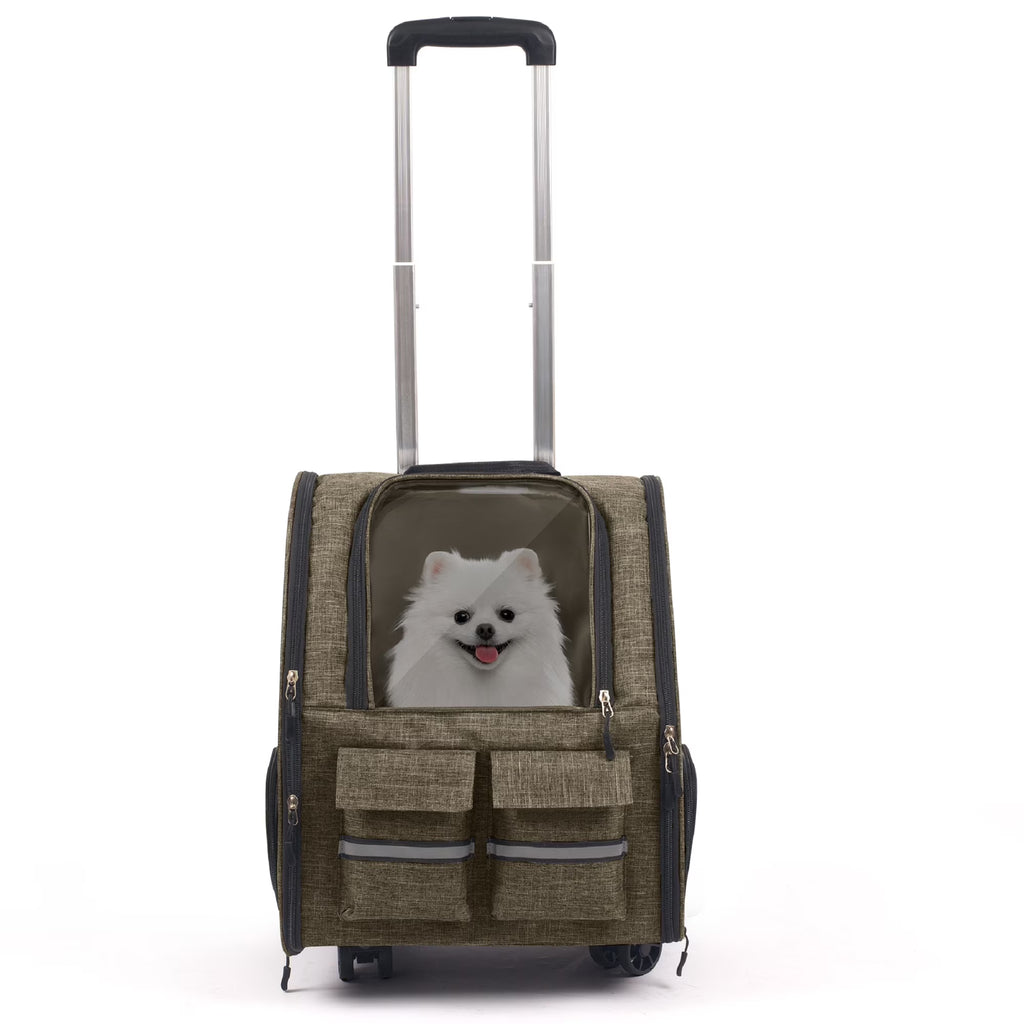 Portable Breathable Pet Trolley Carrier Case