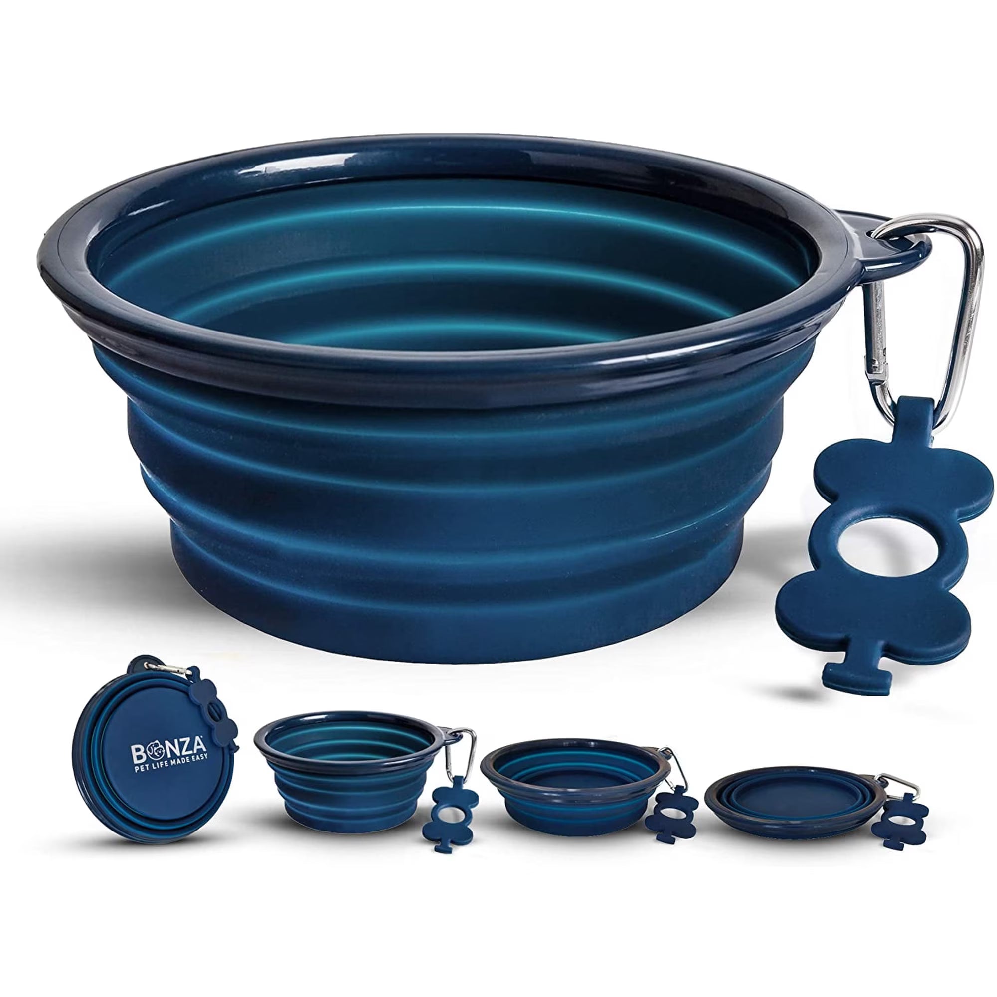 Bonza Collapsible Silicone Dog Bowl – Extra Large