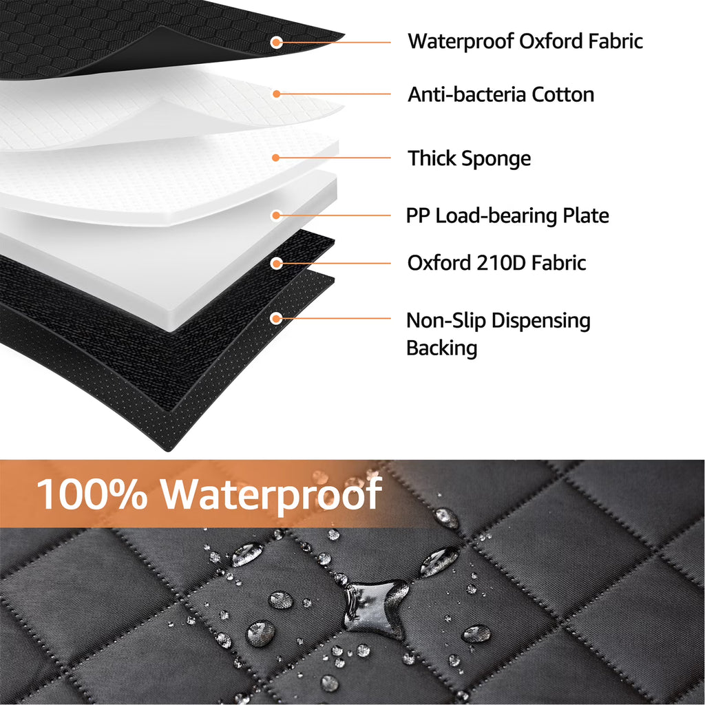 SMATTO Heavy Duty Dog Car Seat Cover – Waterproof Pet Hammock