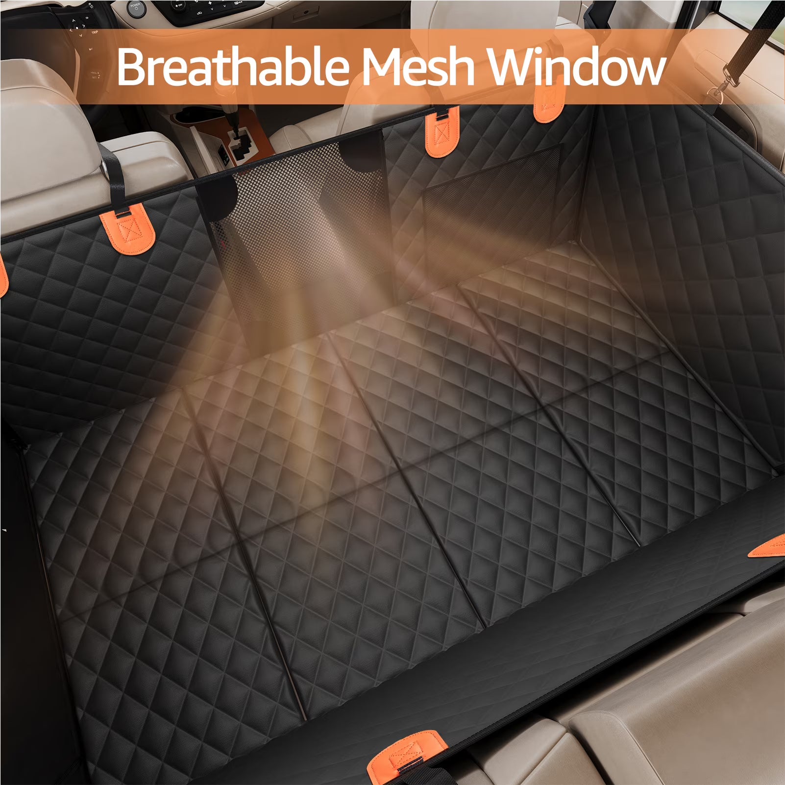 SMATTO Heavy Duty Dog Car Seat Cover – Waterproof Pet Hammock